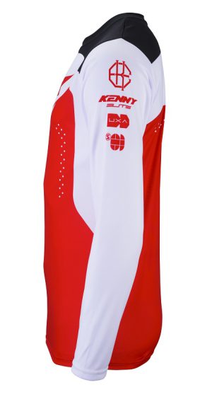 Kenny Elite Jersey Red White Black - Minnema BMX shop Kampen